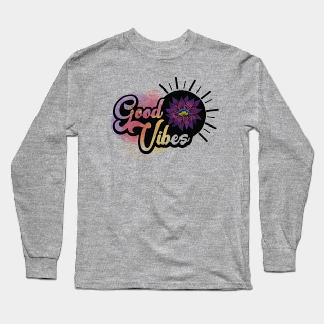 Good vibes Long Sleeve T-Shirt by bluepearl